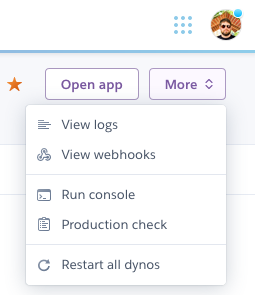 How to use webhook service module with Heroku