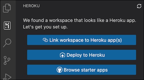 Deploy to Heroku option in Heroku extension